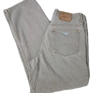 Vintage GUESS Jeans USA Mens 33 Grey Denim Pants – Made in USA – 100% Cotton